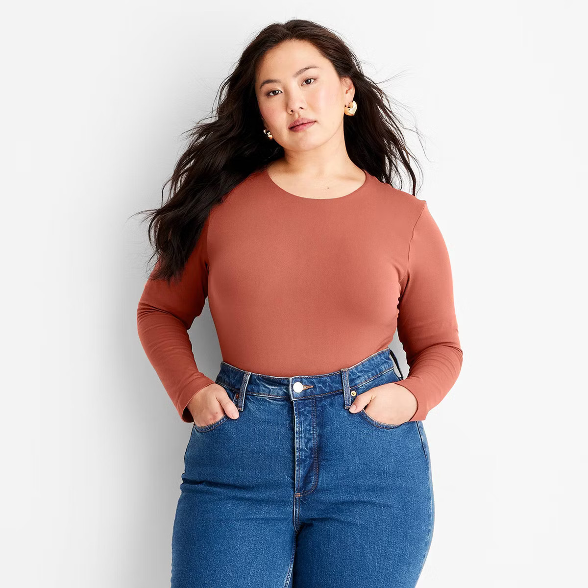 Women's Long Sleeve Seamless Bodysuit - A New Day™ | Target