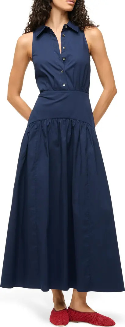 Romy Sleeveless Maxi Shirtdress | Nordstrom