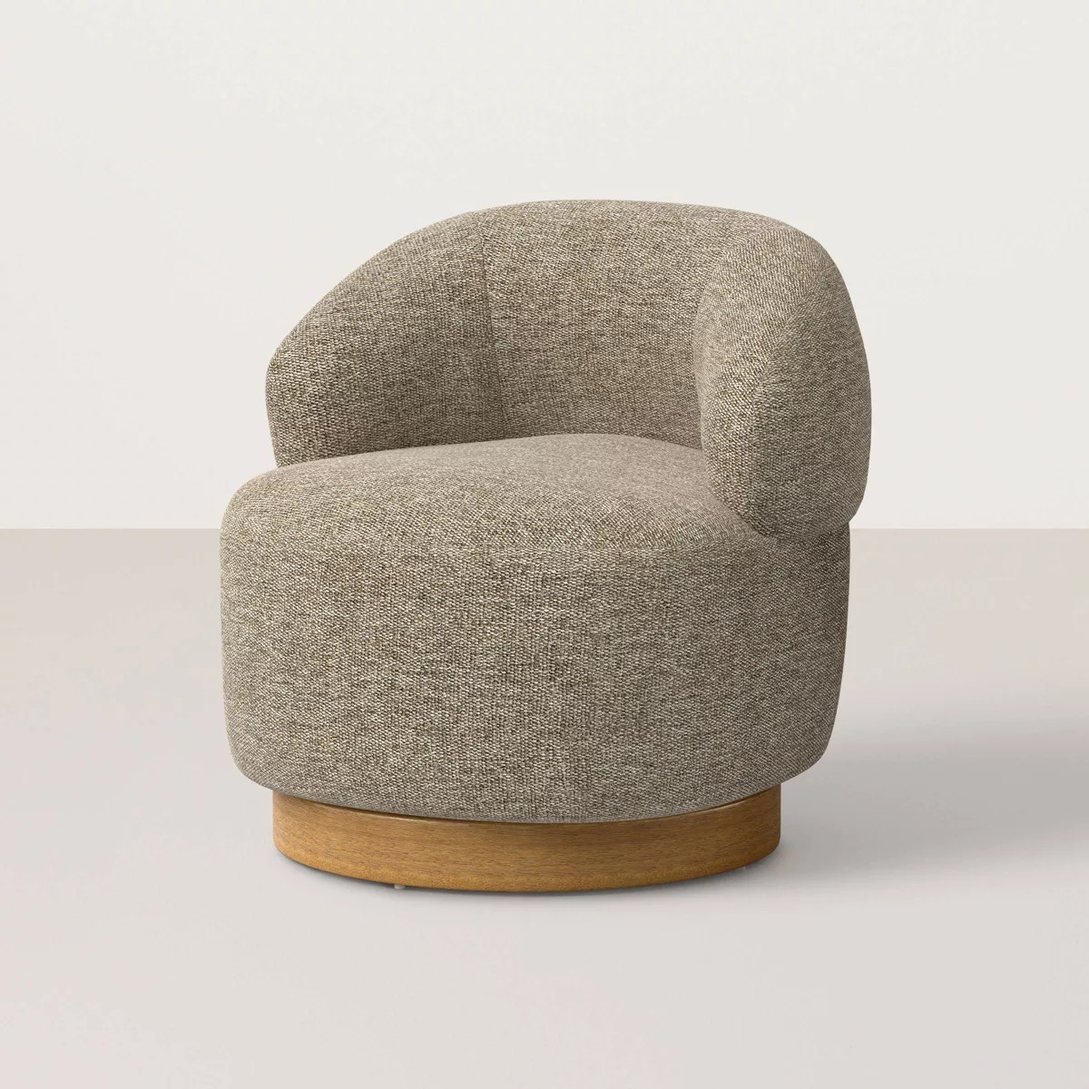 Swivel Chair with Plinth Granite - Hearth & Hand™ with Magnolia | Target