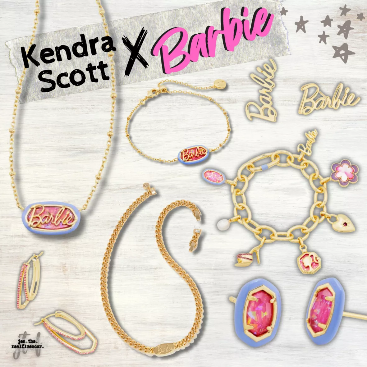 Barbie™ x Kendra Scott Gold Elaina Satellite Reversible Bracelet