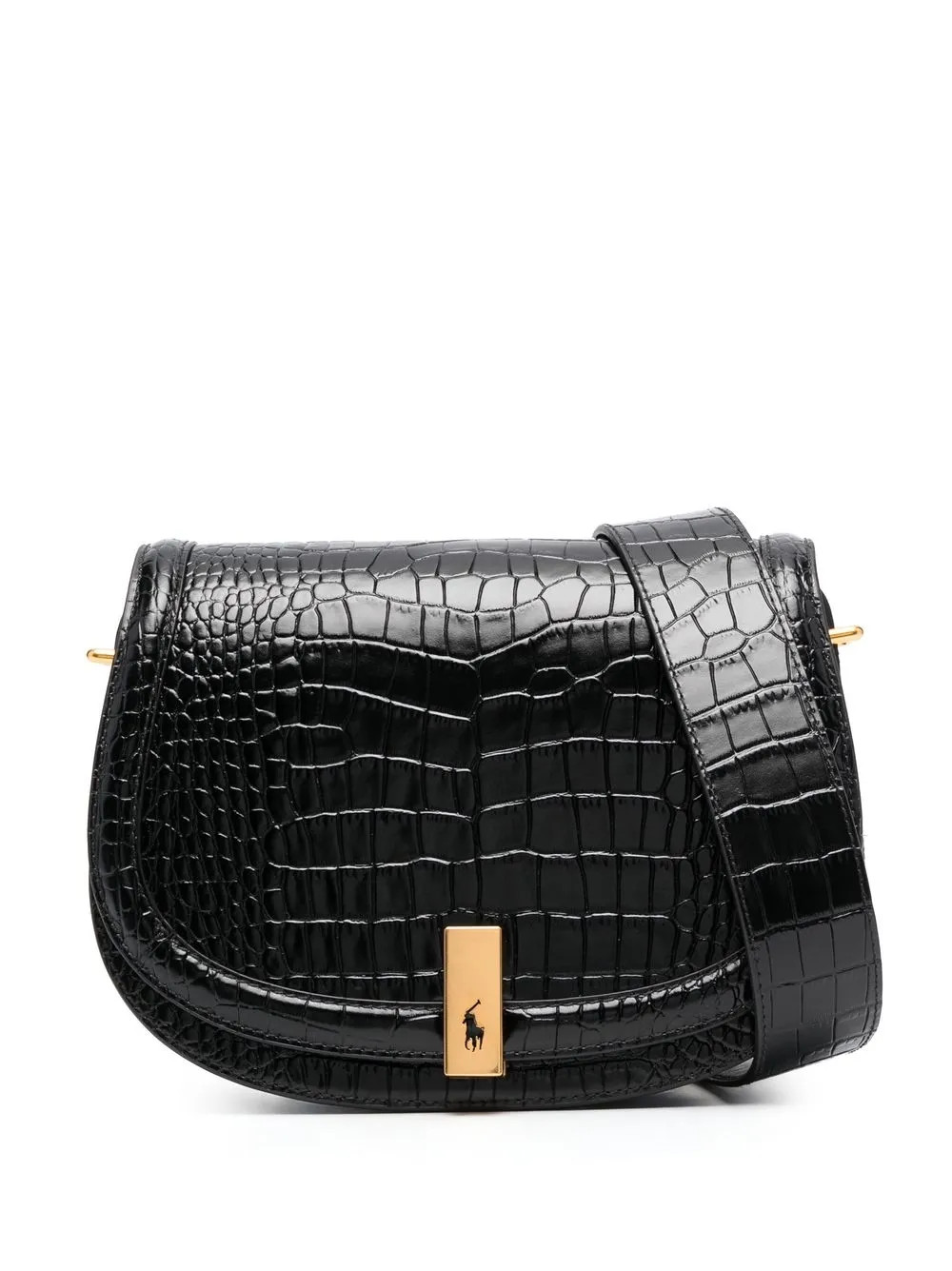 Polo Ralph Lauren ID Leather Crossbody Saddle Bag  - Farfetch | Farfetch Global