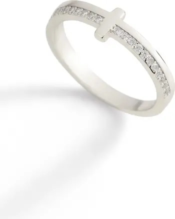 Let God Be In Control Golden Cross Ring | Nordstrom