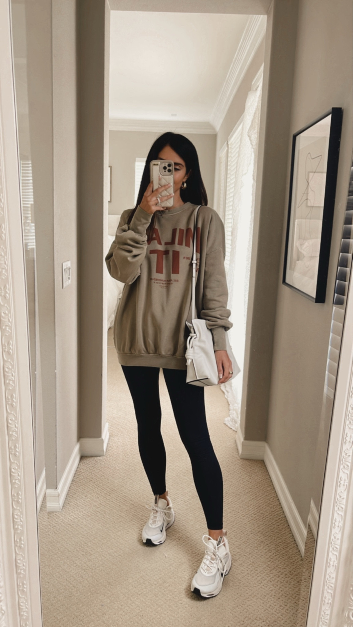 Cozy airport outfit✈️ I'm just shy of 5-7" wearing the size small graphic sweatshirt that's under $100!
StylinByAylin, Aylin

#LTKStyleTip #LTKActive #LTKTravel