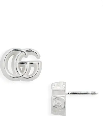 Gucci Double-G Sterling Silver Stud Earrings | Nordstrom | Nordstrom