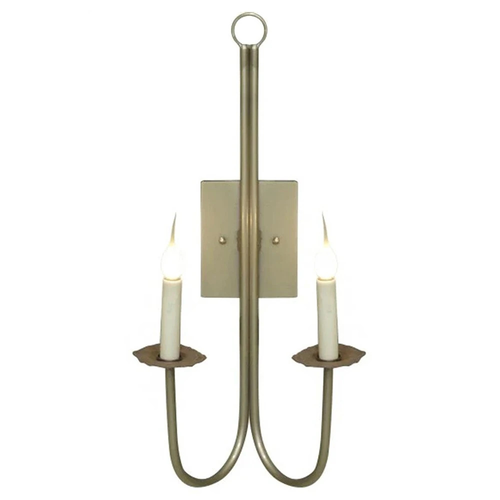 Dune French Country Champagne Candle Wall Light Sconce | Kathy Kuo Home
