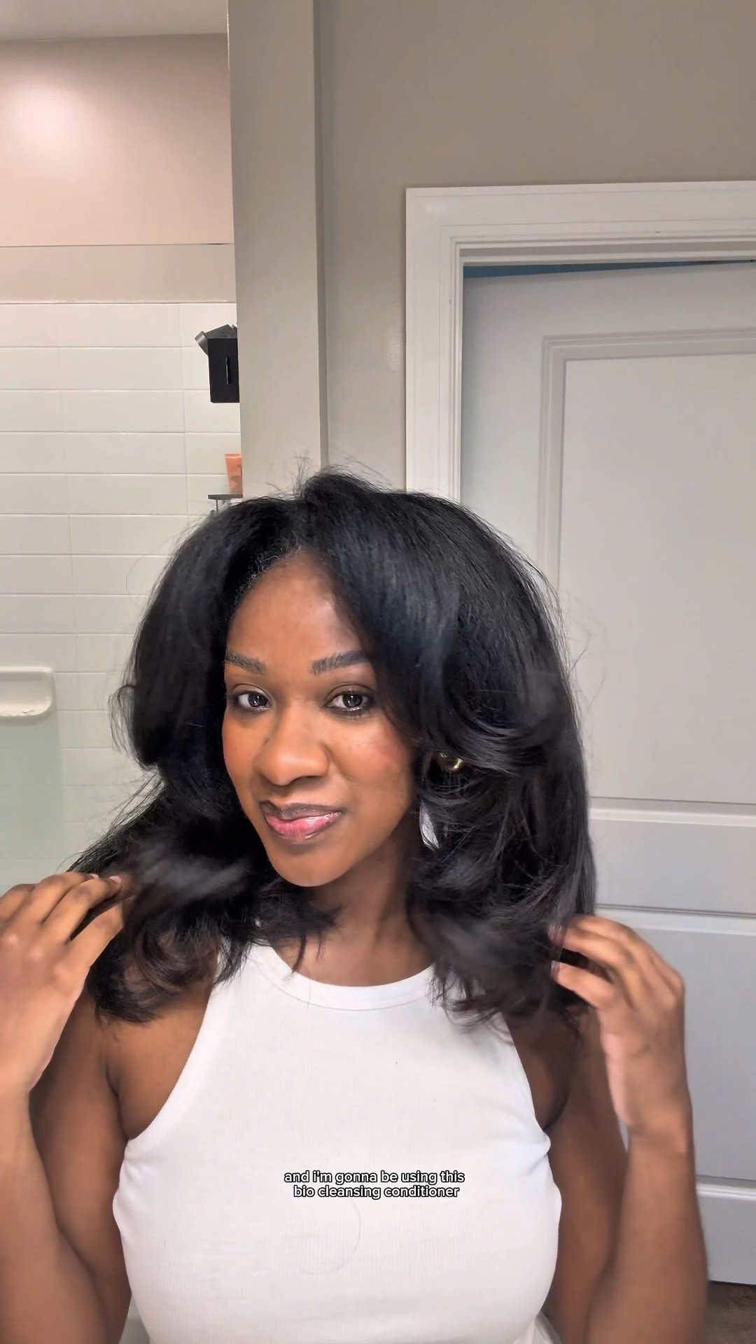 Wash day using bio cleansing conditioner from Unwash hair care 

#LTKgrwm #LTKselfcare #LTKBeauty