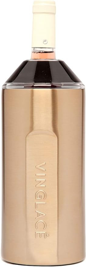Vinglacé Wine Bottle Chiller- Portable Champagne Insulator- Stainless Steel Wine Cooler Sleeve, ... | Amazon (US)