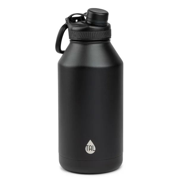 TAL Ranger 64 oz Black Solid Print Stainless Steel Water Bottle with Wide Mouth Lid | Walmart (US)