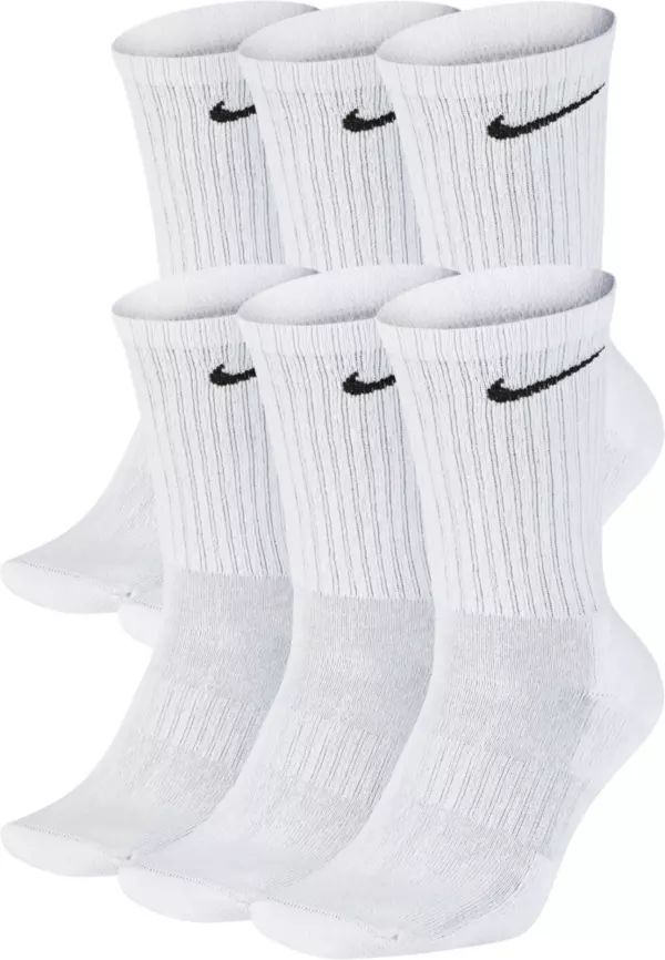 Nike Kids' Everyday Cushioned Crew Socks - 6 Pack | Dick's Sporting Goods