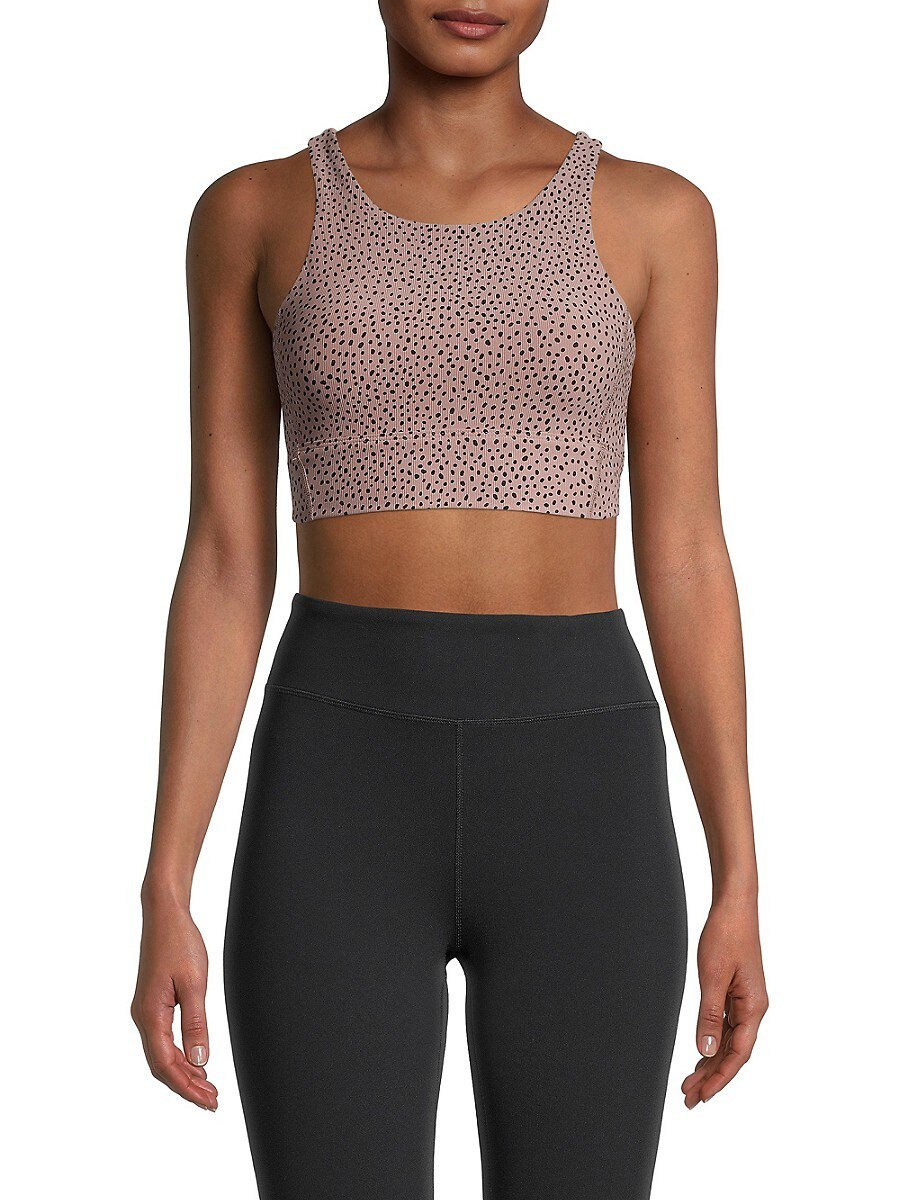 All Fenix Women's Kira Stretch Racerback Sports Bra - Latte - Size XL | Saks Fifth Avenue OFF 5TH