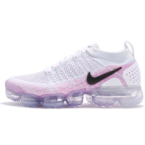 NIKE Women's WMNS Air Vapormax Flyknit 2.0, White/Black-Hydrogen Blue, 7.5 M US | Amazon (US)