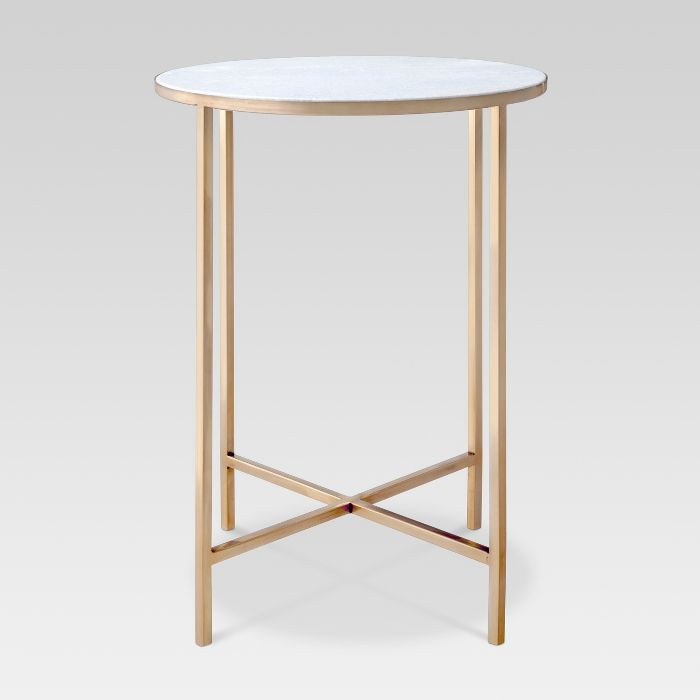 Marlton End Table Gold - Threshold™ | Target