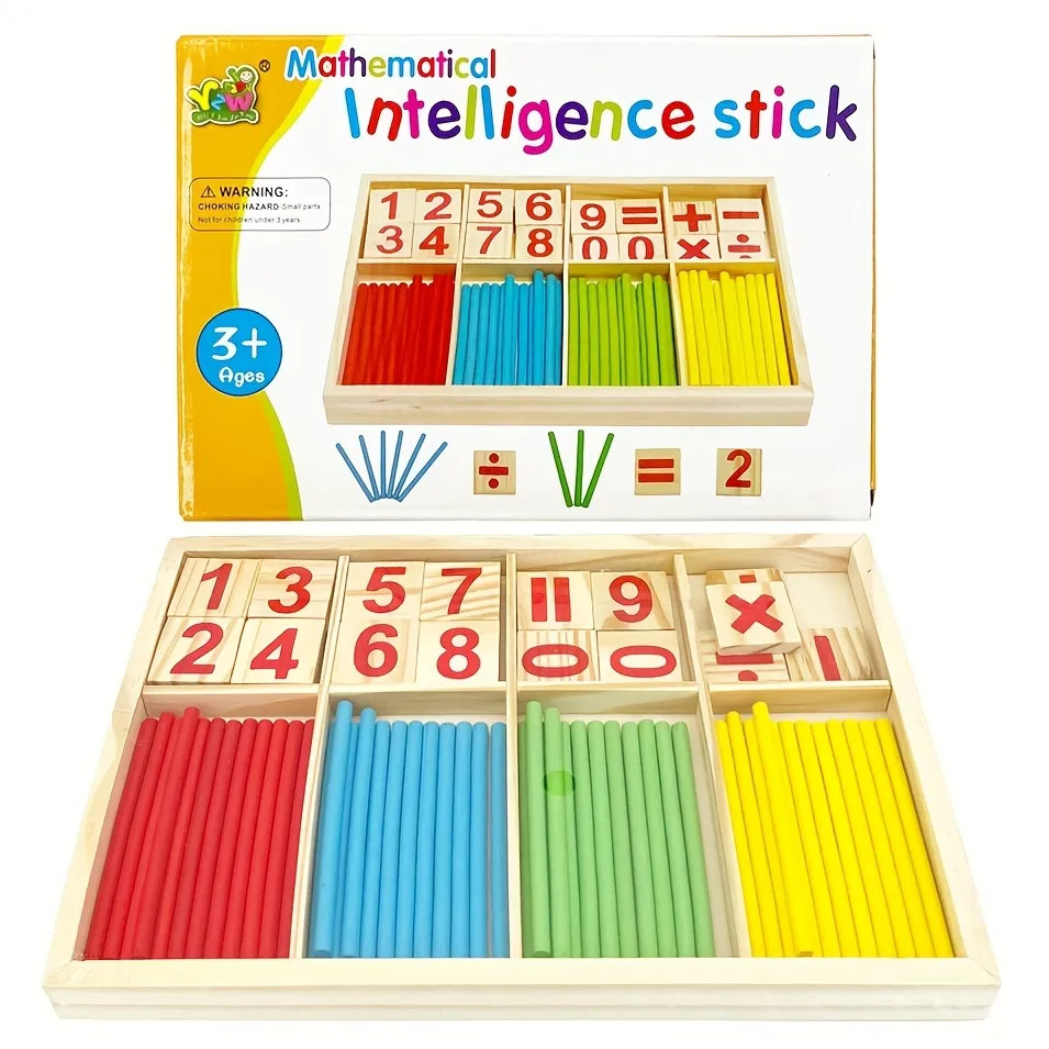 Kids Wooden Math Toys For Children, Montessori Educational Learning Puzzle, Number Counting Stick... | Temu Affiliate Program