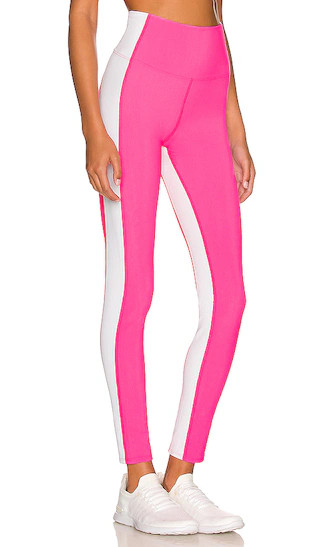 Colorblock Legging in Neon Pink & White | Revolve Clothing (Global)
