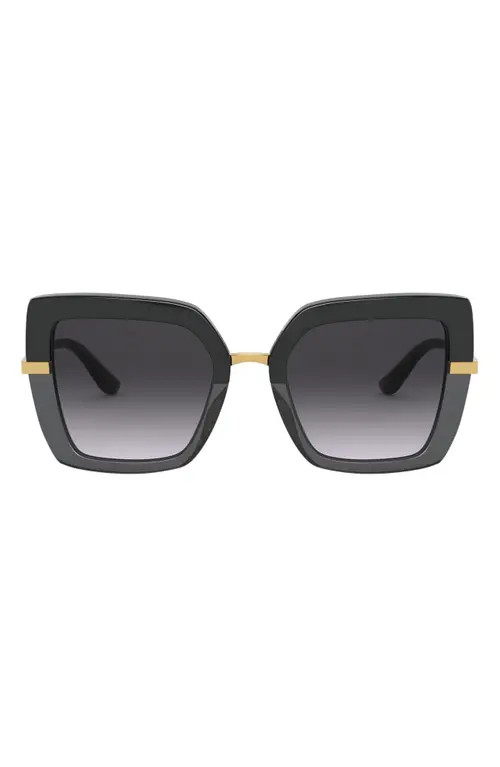 Dolce&Gabbana 52mm Square Sunglasses in Black at Nordstrom | Nordstrom