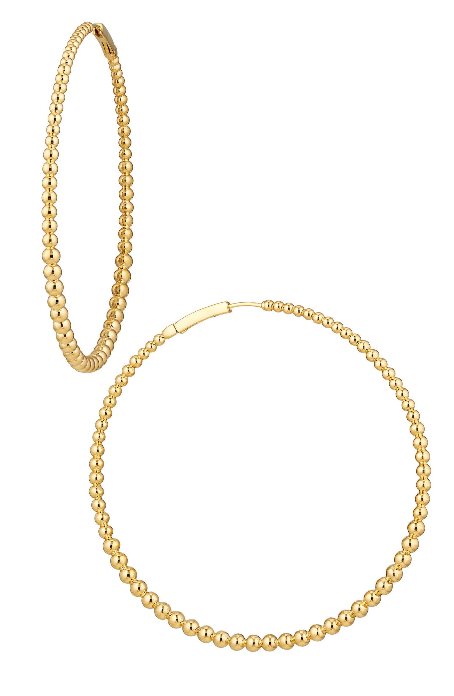 Nadri Large Dot Hoop Earrings | Nordstrom | Nordstrom