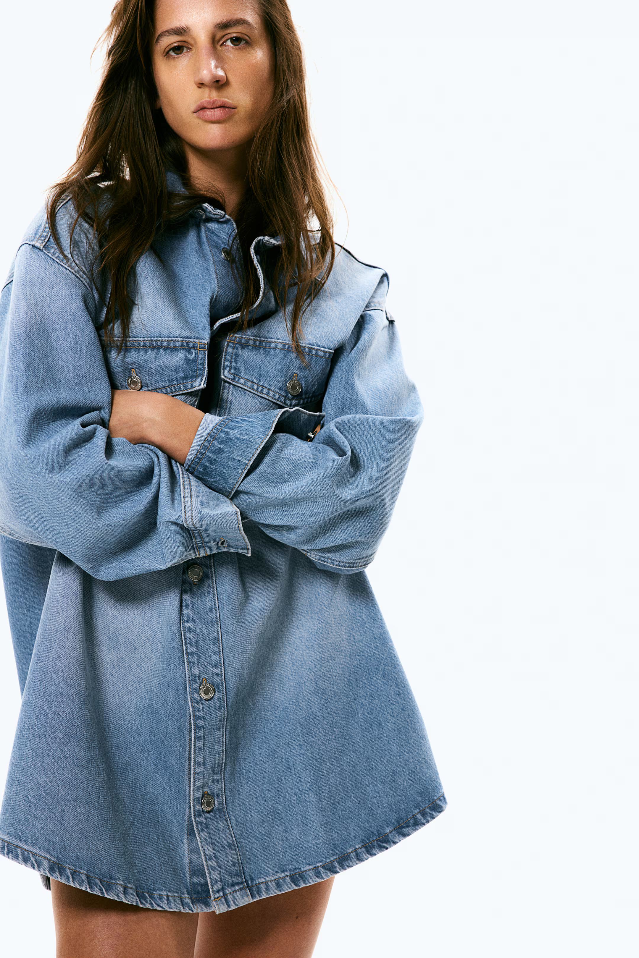 Oversized Denim Shirt | H&M (US + CA)