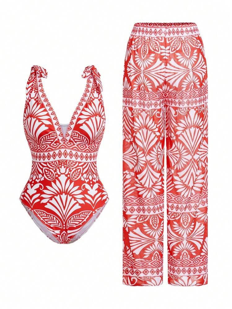 Swimsuit set with Pants | SHEIN