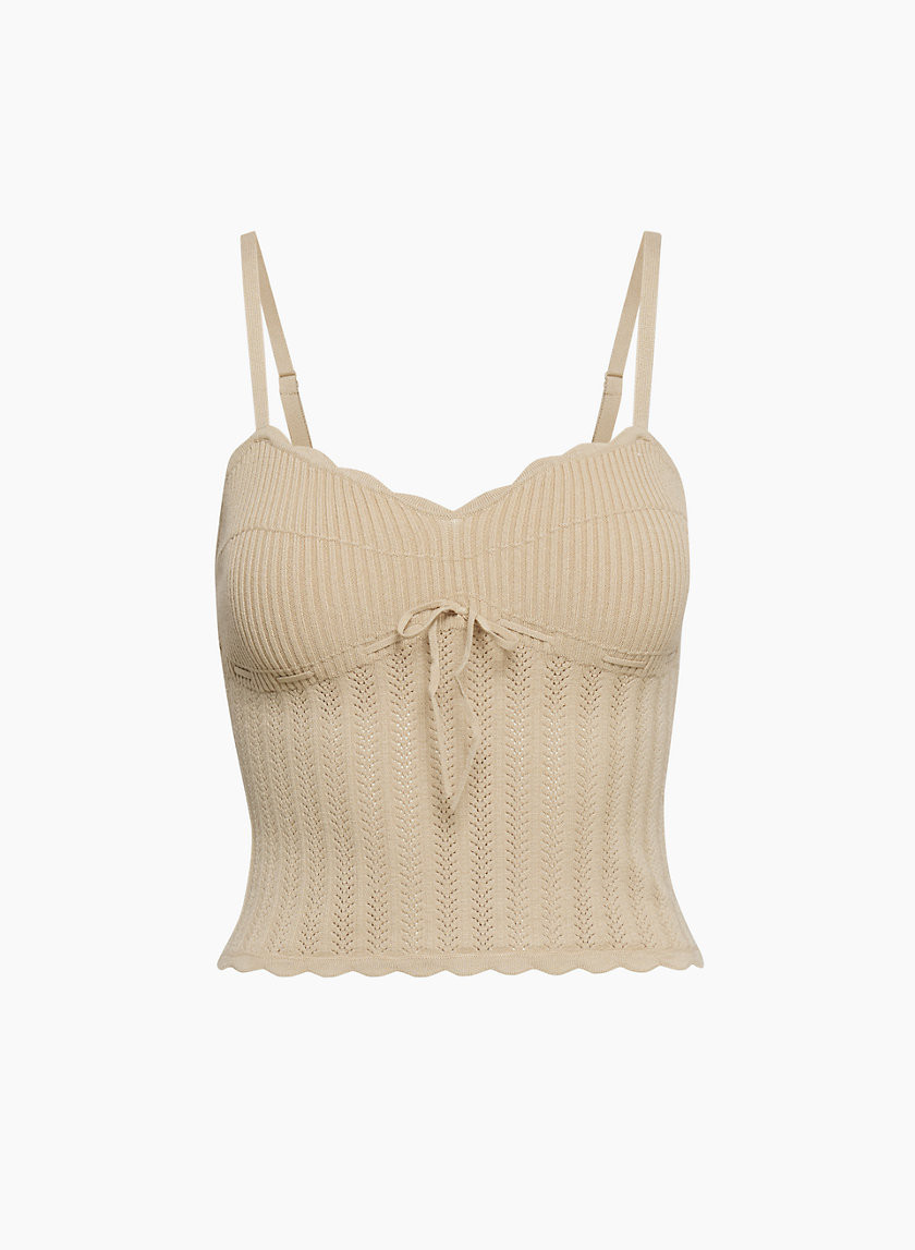 Aritzia Wilfred Women's Soloist Top in Humus Beige | Large | Aritzia