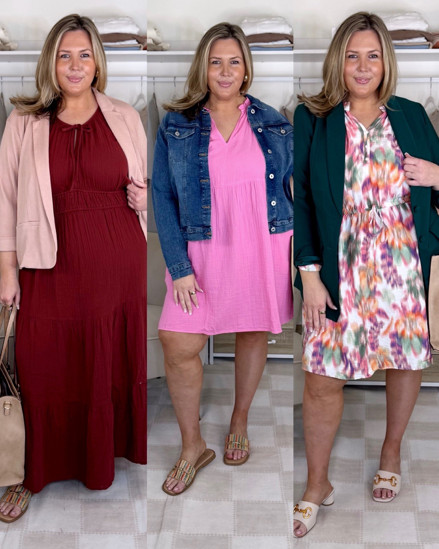 Casual workwear! 1. Wearing an XXL in the dress and a 2X in the blazer! 2. XXL in dress and 2X in denim jacket, runs true! 3 2X in the dress, runs generous! Linking similar blazers because this one is sold out! 


Plus size fashion, plus size outfits, casual workwear, teacher outfit idea, spring outfit ideas, spring trends, affordable workwearr

#LTKPlusSize #LTKWorkwear #LTKOver40