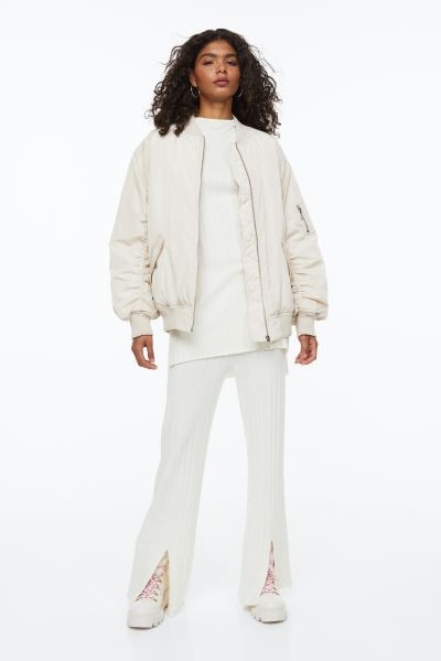 Ribbed Mock Turtleneck Sweater | H&M (US + CA)