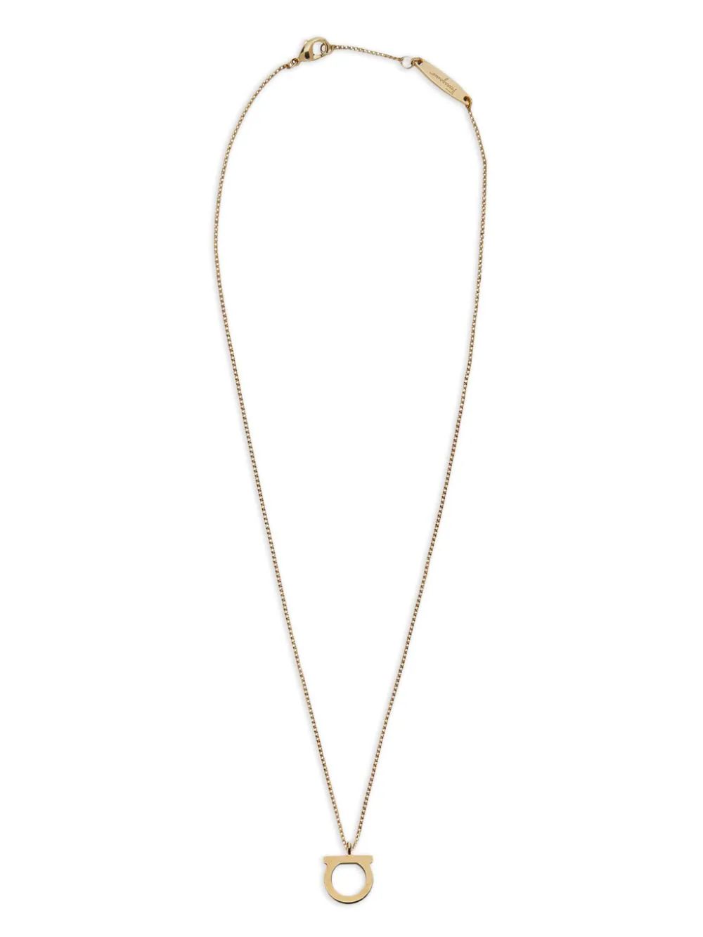 Ferragamo Large Gancini Pendant Necklace - Farfetch | Farfetch Global