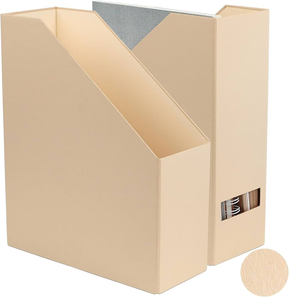 LifeSto Magazine Holder - File Holder and Desk Organizer, Paperboard Book Organizer and Storage B... | Amazon (US)