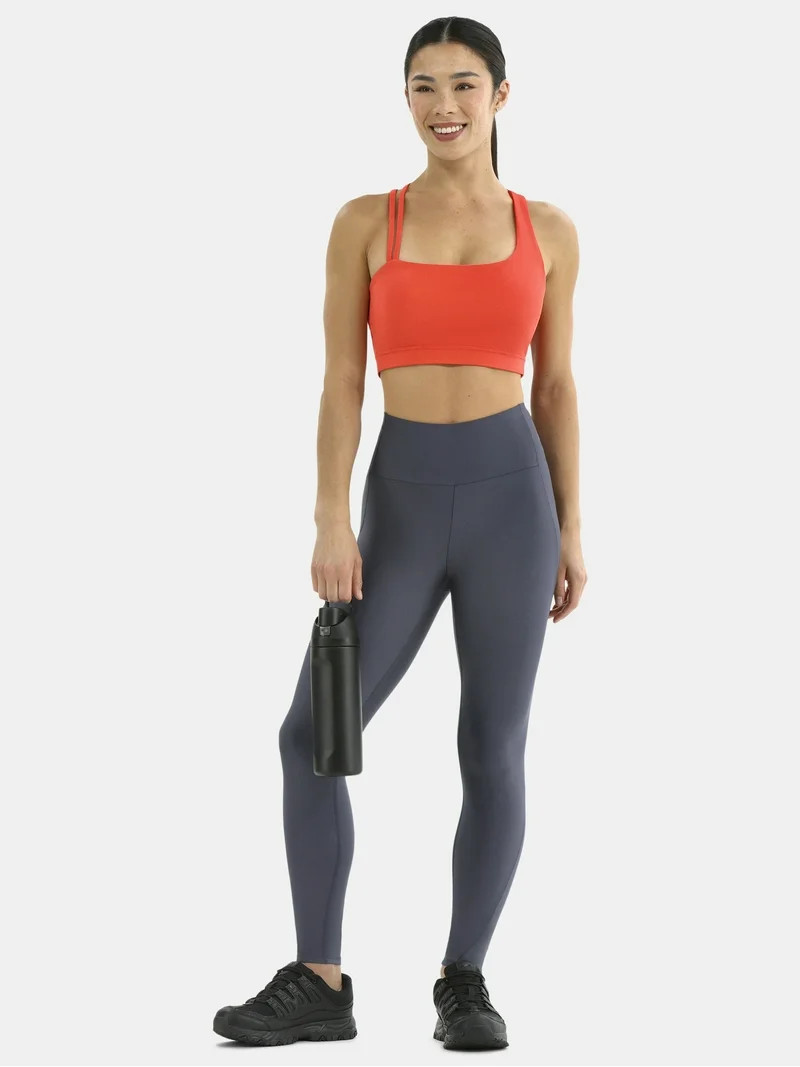 Avia Women's and Women’s Plus SoftSculpt One Shoulder Sports Bra, Sizes XS-4X | Walmart (US)