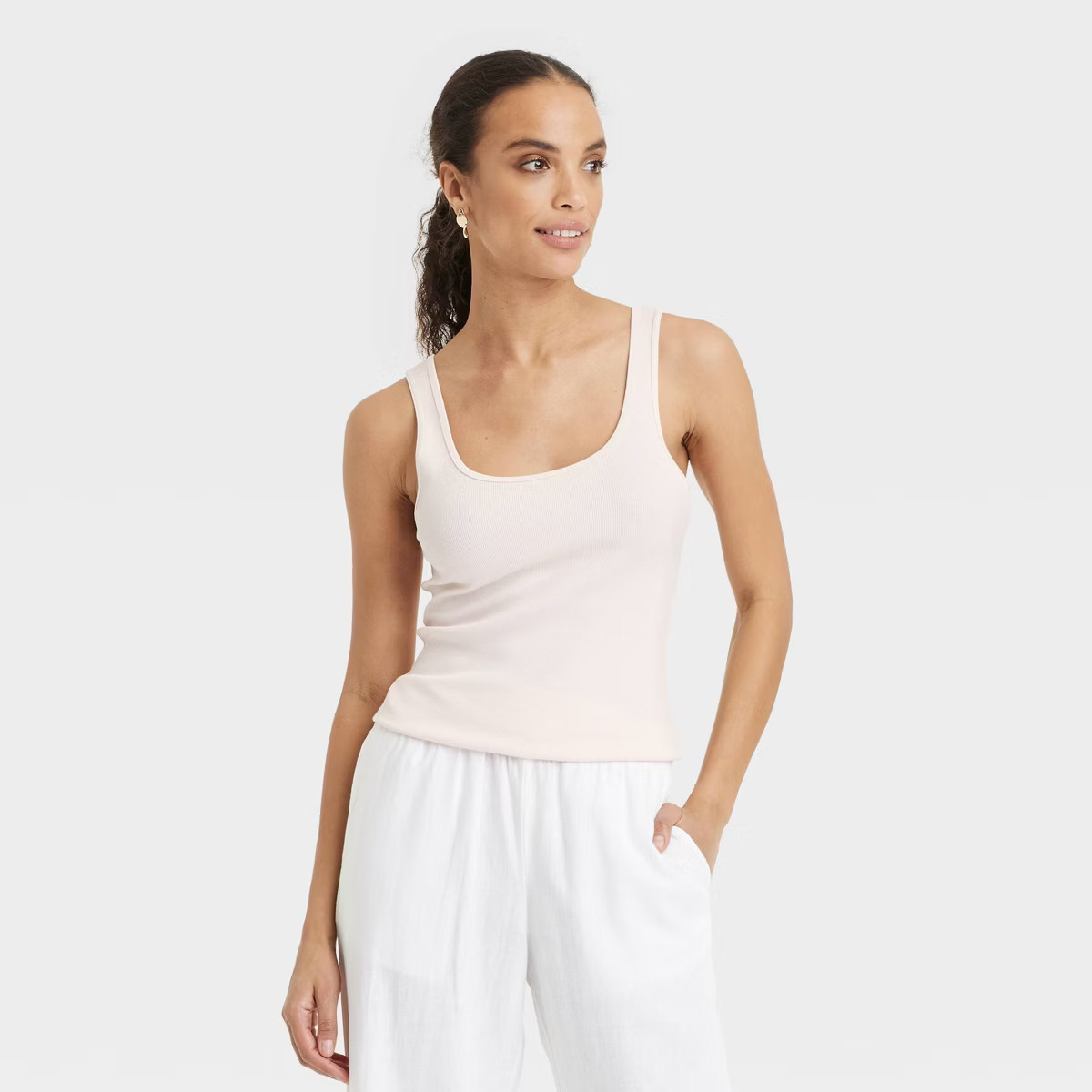 Women's Slim Fit Layered Tank Top - A New Day™ | Target