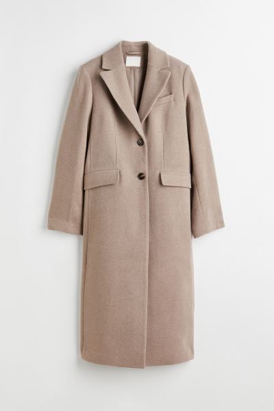 Single-breasted coat | H&M (UK, MY, IN, SG, PH, TW, HK)