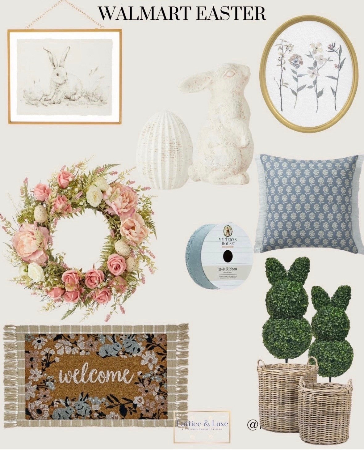 Easter decor links from Walmart finds

New Arrivals from My Texas House at Walmart! Walmart Home / Walmart Spring / Walmart Easter / My Texas House Decor / Floral Wreaths / Bunny Figurines / Easter Egg Garlands / Spring Centerpieces / Decorative Easter Baskets / Wooden Bead Garlands / Ceramic Bunny Statues / Festive Napkin Rings / Egg Decor / Easter-Themed Throw Pillows / Rattan Easter Bunnies / Floral Table Arrangements / Mini Carrot Decorations / Glass Candle Holders / Pastel-Colored Candles / Easter Doormats / Bunny-Shaped Plates / Gingham Tablecloths / Spring Mantel Decor / Spring Stems / Easter-Themed Serving Dishes / Ceramic Bunnies 


  #LTKMostLoved
#LTKSpring
#LTKFindsUnder50

#LTKHome #LTKSeasonal #LTKSpringSale