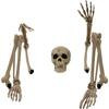 Haunted Hill Farm 34 in. Ground-Breaking Skeleton Yard Decoration HHGBSKEL-1GB | The Home Depot