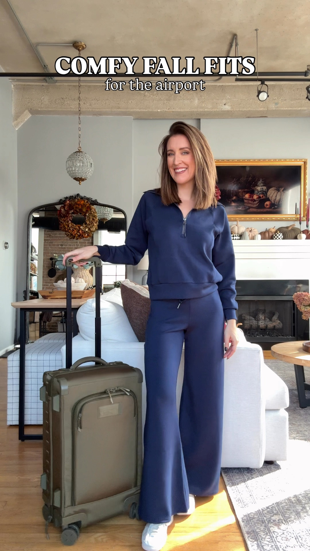 Comfy fall outfits! I’m wearing my true size XS in all other than the bra- I sized up to a small. I’m 5’4” and I’m wearing the petite sizing here. Yes my code SHELBIXSPANX for 20% off all first time Spanx orders! The air essentials line is my FAV. Also these leggings have no front seem and perfect for lounging or Pilates/yoga. 

#LTKActive #LTKTravel #LTKPetite