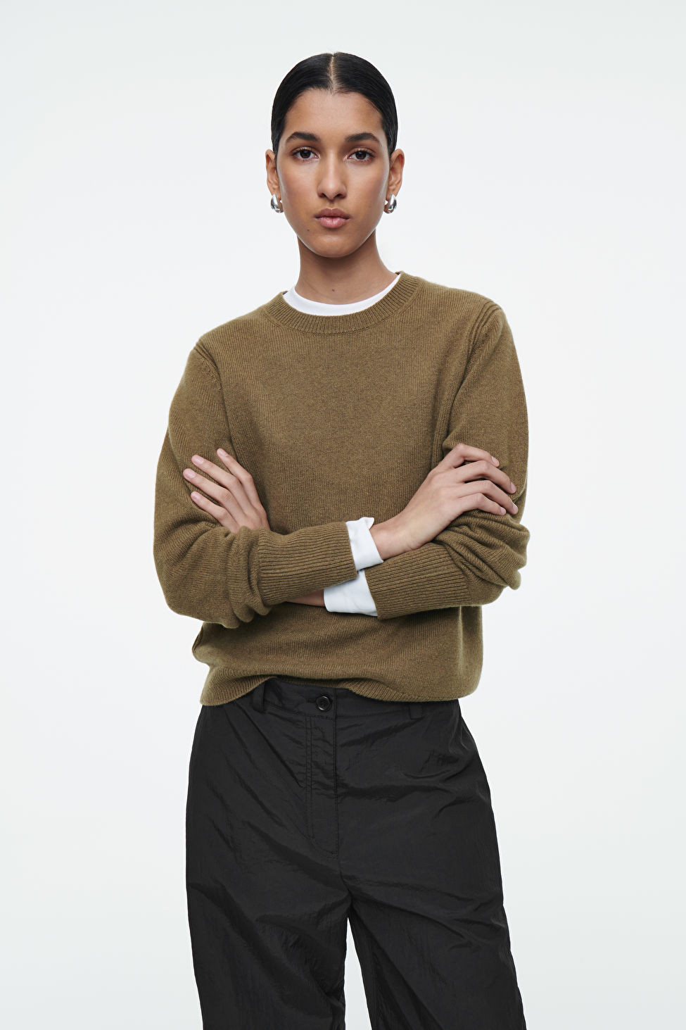 PURE CASHMERE JUMPER - BROWN - COS | COS (EU)
