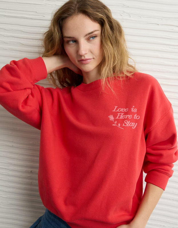 AE Valentine's Day Graphic Sweatshirt | American Eagle Outfitters (US & CA)