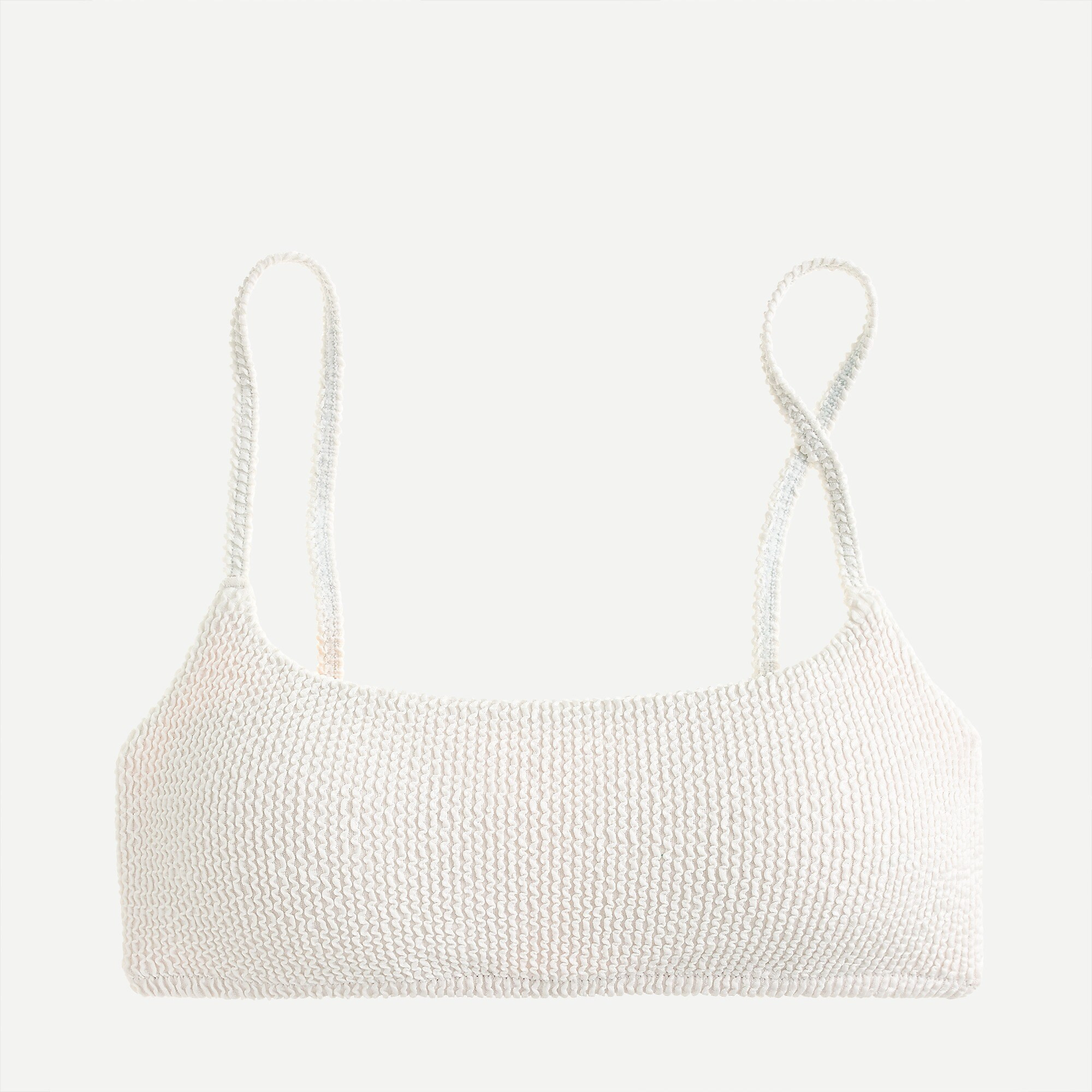 Scrunchie scoopneck bikini top | J. Crew US