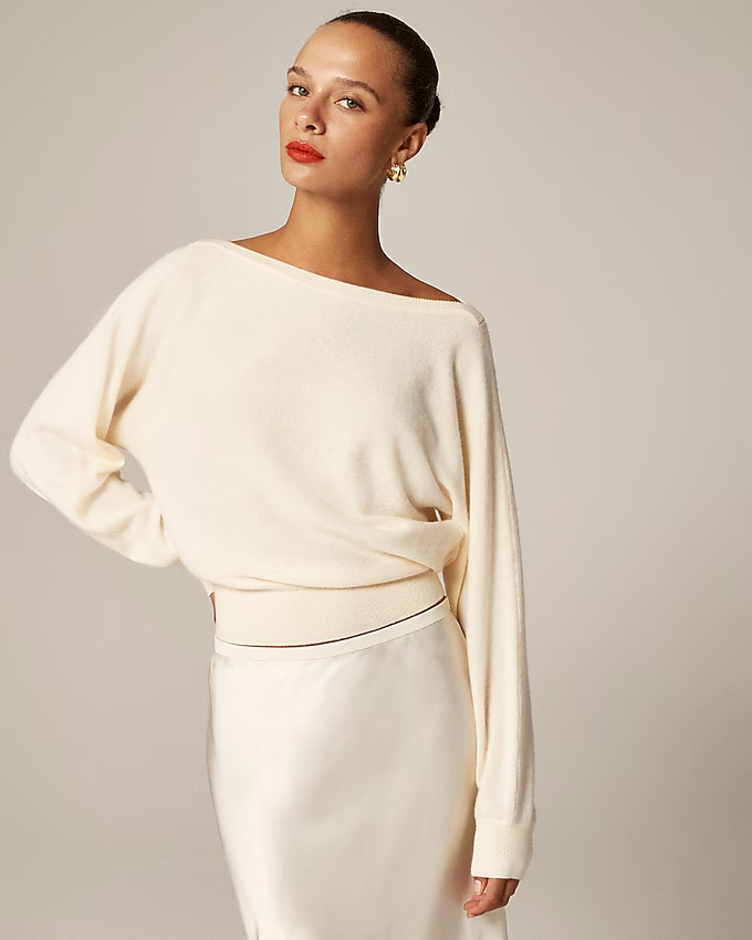 Cashmere boatneck sweater | J. Crew US