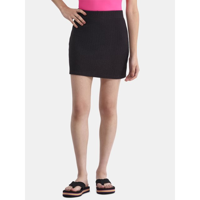 No Boundaries Crinkle Swim Coverup Skirt, Women's - Walmart.com | Walmart (US)