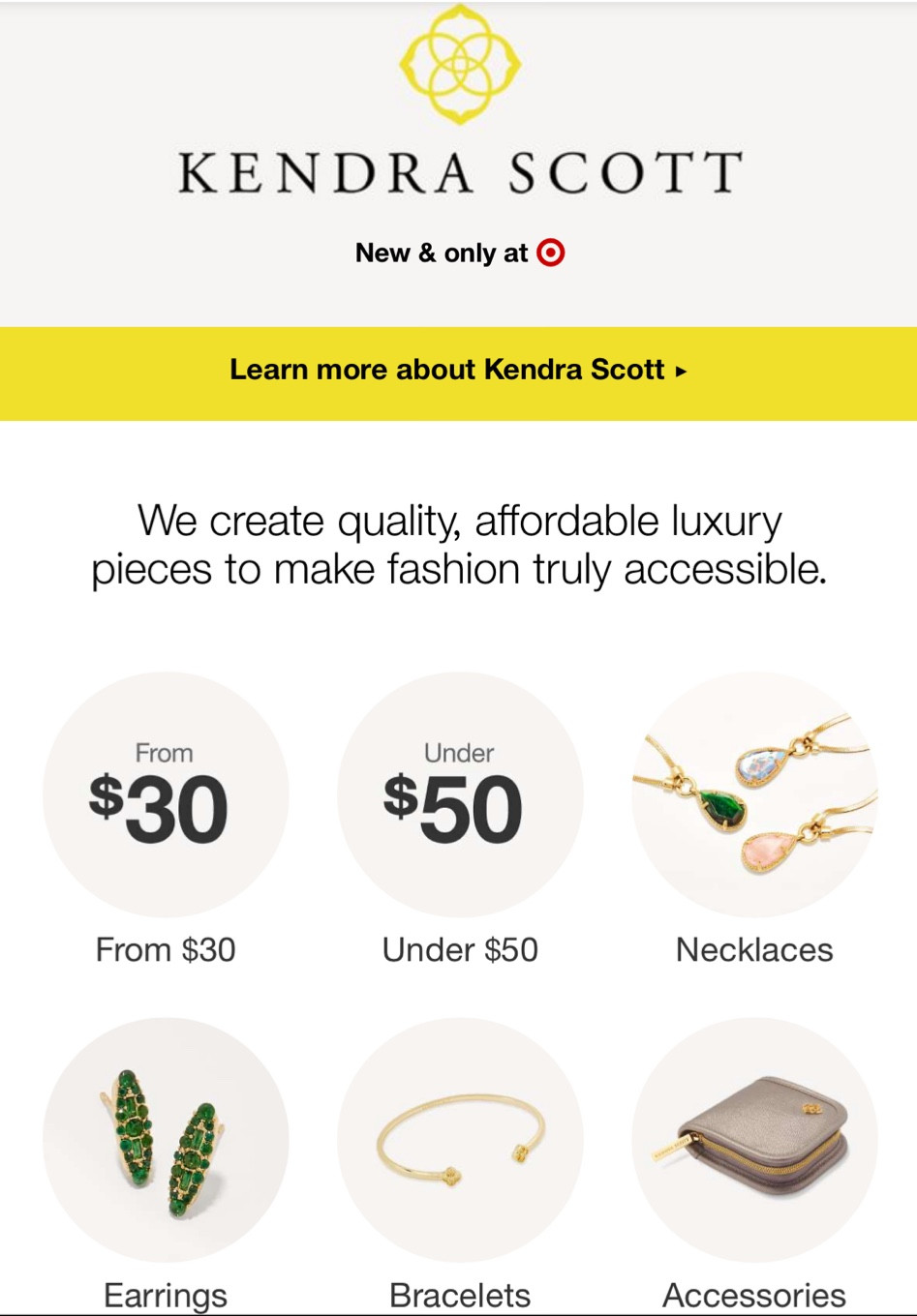 Kendra hot sale scott accessories