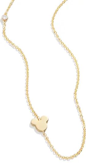 BaubleBar Disney® Asymmetric Mickey Pendant Necklace | Nordstrom | Nordstrom