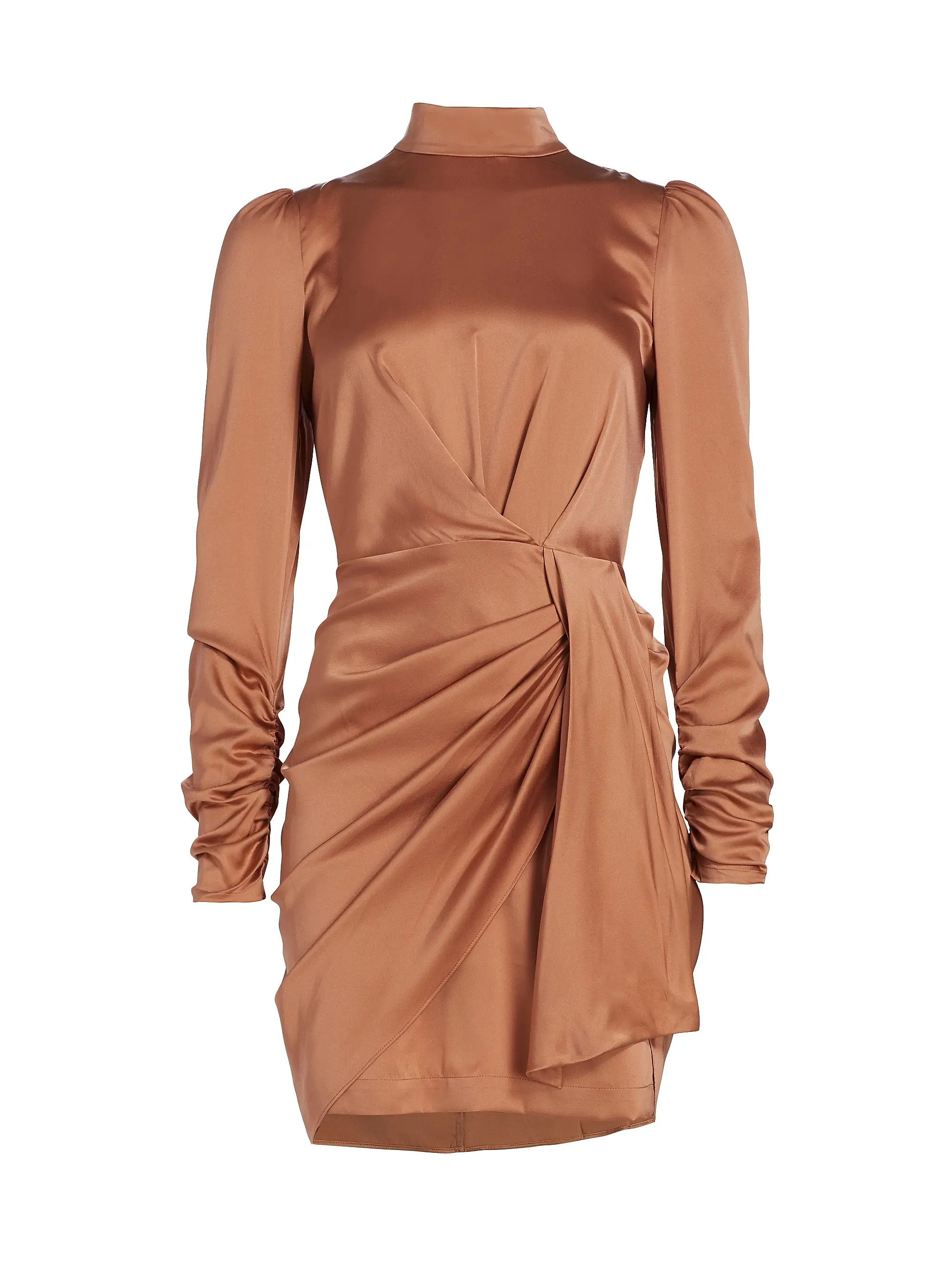 Draped Silk Minidress | Saks Fifth Avenue