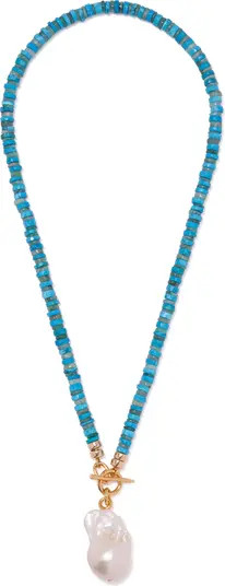 Lizzie Fortunato Pearl Isle Beaded Toggle Necklace | Nordstrom | Nordstrom