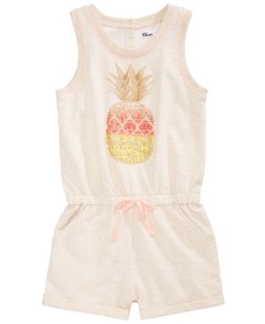 Epic Threads Pineapple-Print Romper, Big Girls, Created for Macy's | Macys (US)