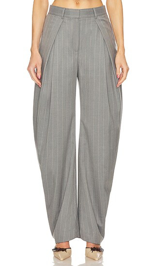 Ainsley Trouser Stripe in Grey | Revolve Clothing (Global)