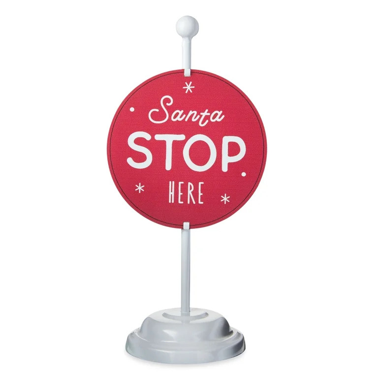 Holiday Time Metal Santa Stop Sign - Walmart.com | Walmart (US)