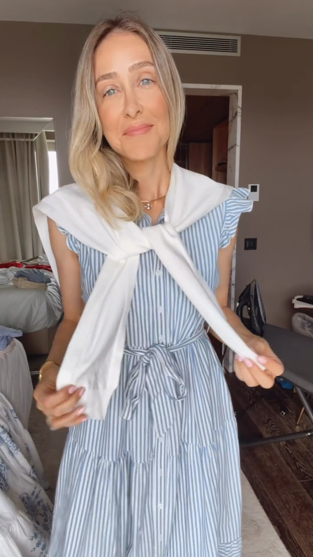 The perfect hack for summer .
Great for cooler days during summer 
Wearing a size small
Summer outfits 
Summer dresses

#LTKootd #LTKOver40 #LTKgrwm