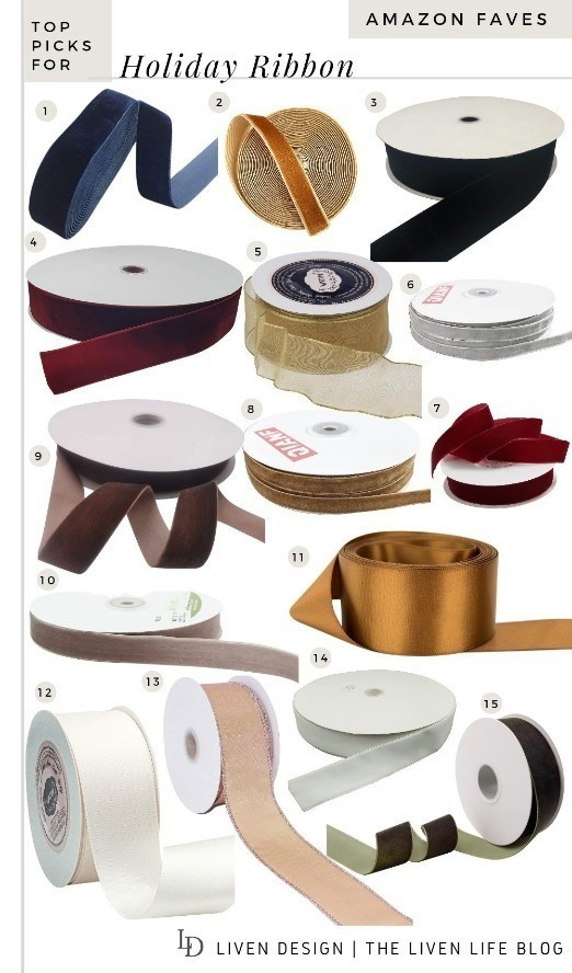 Holiday ribbon. Velvet ribbon. Amazon ribbon. Gift wrap. Holiday decor. 

#LTKHoliday #LTKGiftGuide #LTKFindsUnder50
