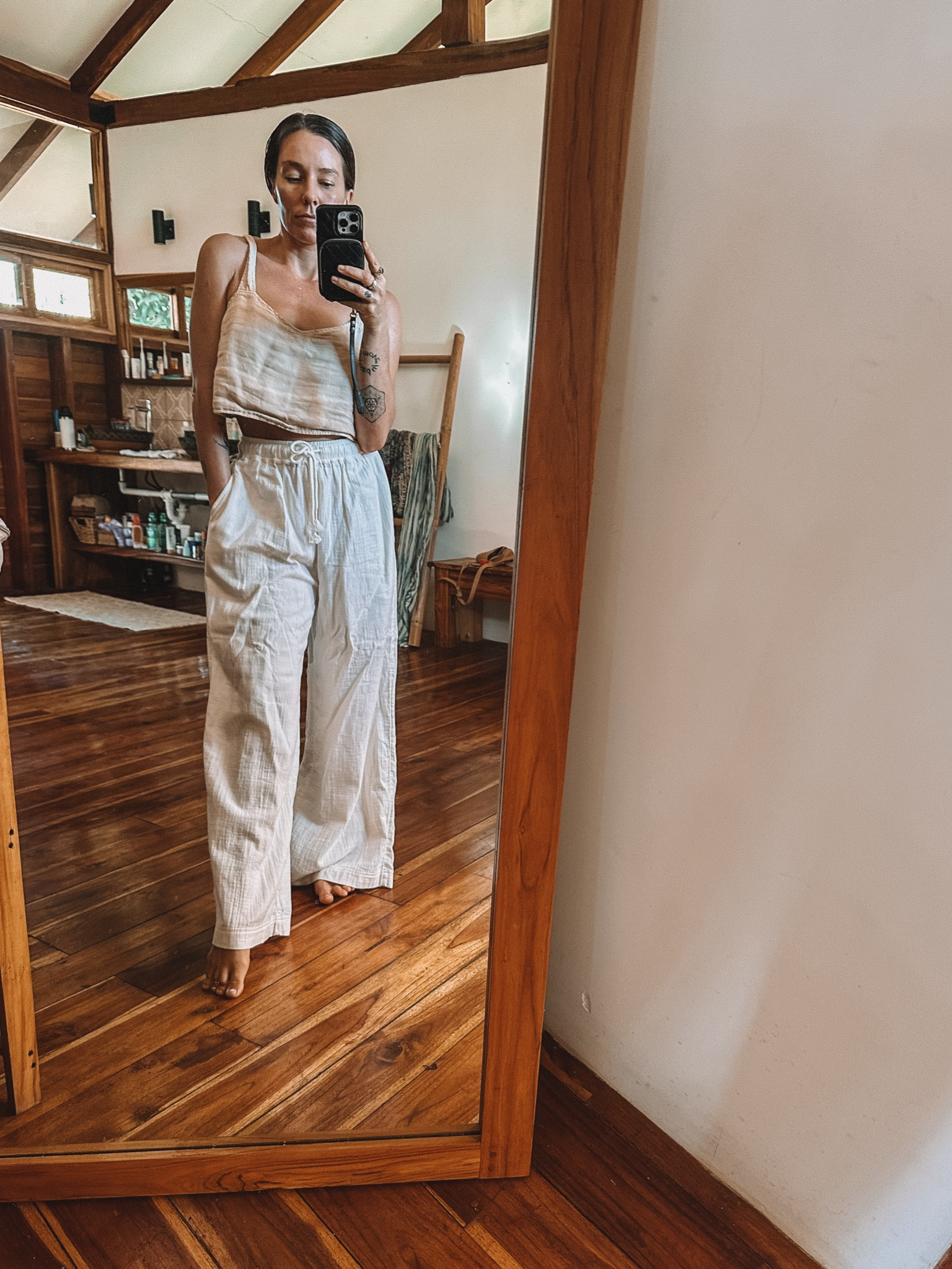 Nothing better than a linen top and wide leg soft pants when you’re in the tropics.
Top is mate the label, so I tagged some dupes. 
Pants are madewell and so buttery soft omdrop

#LTKfindsunder100 #LTKstyletip #LTKtravel