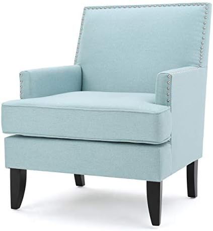 Christopher Knight Home Tilla Fabric Club Chair, Light Blue | Amazon (US)