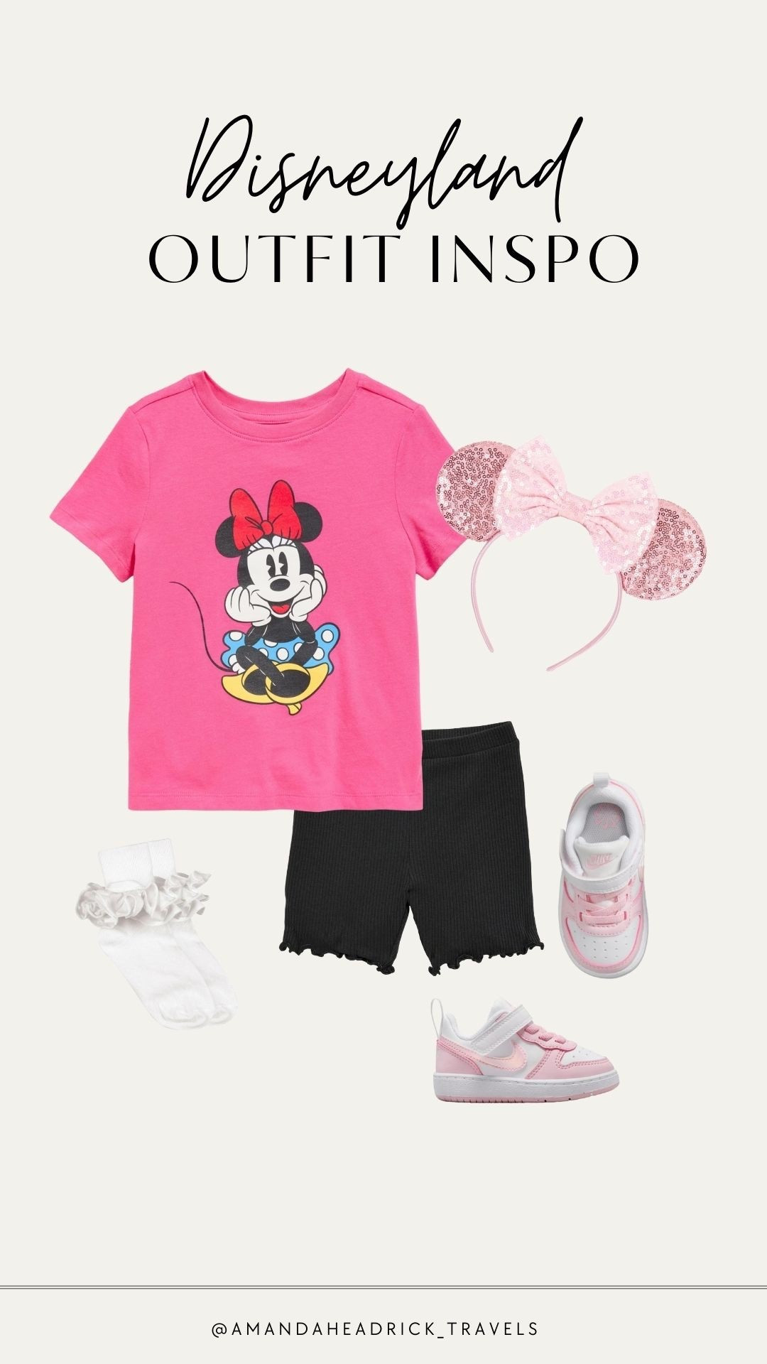✨Disneyland Toddler Outfit Inspo✨
Keeping little ones comfy and cute is key for long park days! This Minnie look is perfect for photos, parades, and running around the park.
💖 Breathable tee + shorts for warm days
💖 Comfy sneakers for walking miles
💖 Minnie ears for that magical touch
💖 Frilly socks because… why not?

📌 Linked everything for easy shopping — so you can focus on making memories instead of outfit stress. 🏰✨

#LTKkids #LTKfamily #DisneyStyle #ToddlerDisneyOutfit #ParkDayReady #DisneyMomTips #LTKtravel #Disneyland #Disneyworld